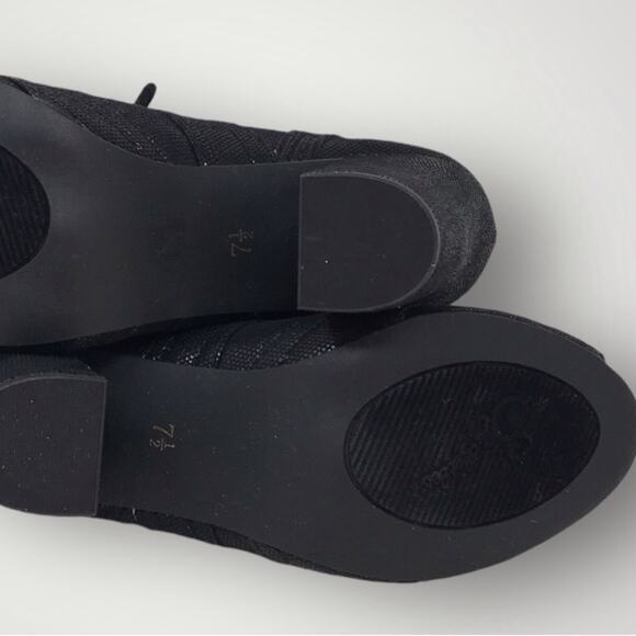 Seychelles NWOT Black Peep Toe Heel Oxfords Eternity Lace Up Size 7.5 - Picture 9 of 11